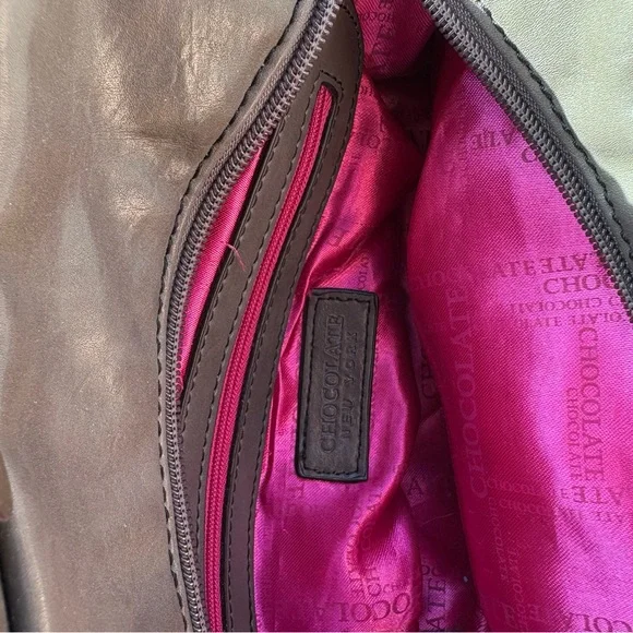 Chocolate Gray Velvet Bow Shoulder Bag - Picture 4 of 9